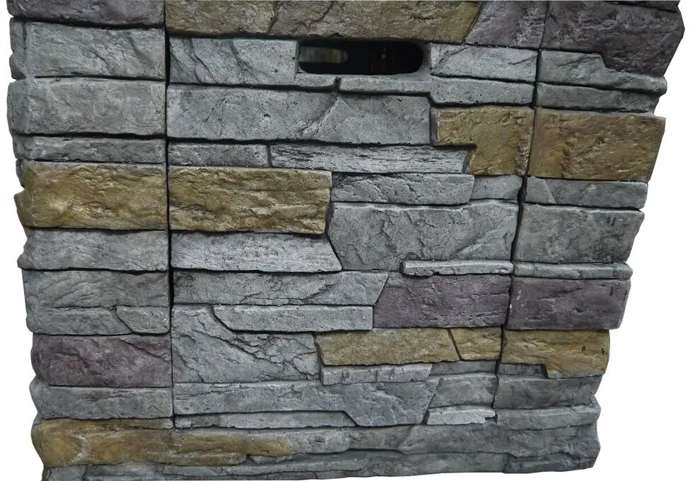 Brick Outdoor Square Gas Fire Pit - Nusa-3