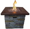 Brick Outdoor Square Gas Fire Pit - Nusa-4