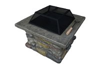 Fuji Stone Square Wood Burning Fire Pit