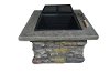 Fuji Stone Square Wood Burning Fire Pit-2
