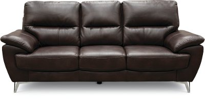 Contemporary Chocolate Brown Sofa - Galactica