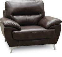 Contemporary Chocolate Brown Chair - Galactica