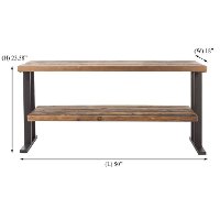 Rustic Brown Industrial 50 Inch TV Stand - Brixton-4