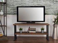Rustic Industrial Natural Wood TV Stand (50 Inch) - Brixton