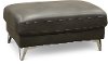 Contemporary Dark Gray Ottoman - Galactica