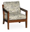 235-466/J145423/CH Contemporary Jungle Green & Wood Accent Chair - Hazel-1
