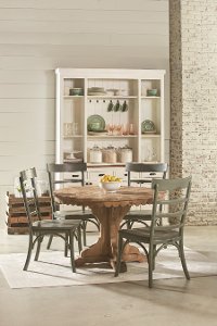Magnolia Home Furniture Salvage and Green 5 Piece Dining Set