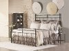 Magnolia Home Furniture Black Queen Metal Bed - Traditional-2