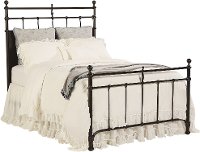 Magnolia Home Furniture Trellis Black King Metal Bed - Traditional