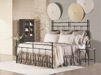 Magnolia Home Furniture Trellis Black King Metal Bed - Traditional-2