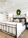 Magnolia Home Furniture Trellis Black King Metal Bed - Traditional-4