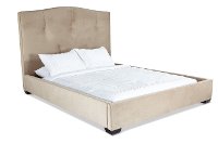 Traditional Putty Beige Queen Upholstered Bed - Bergman -2