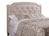 Classic Beige Queen Upholstered Headboard - Sabrina