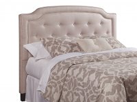 Classic Beige Queen Upholstered Headboard - Sabrina