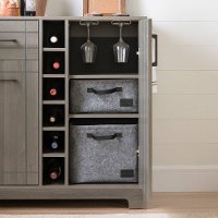 11029 Bar Cabinet with Bottle and Glass Storage - Vietti -4