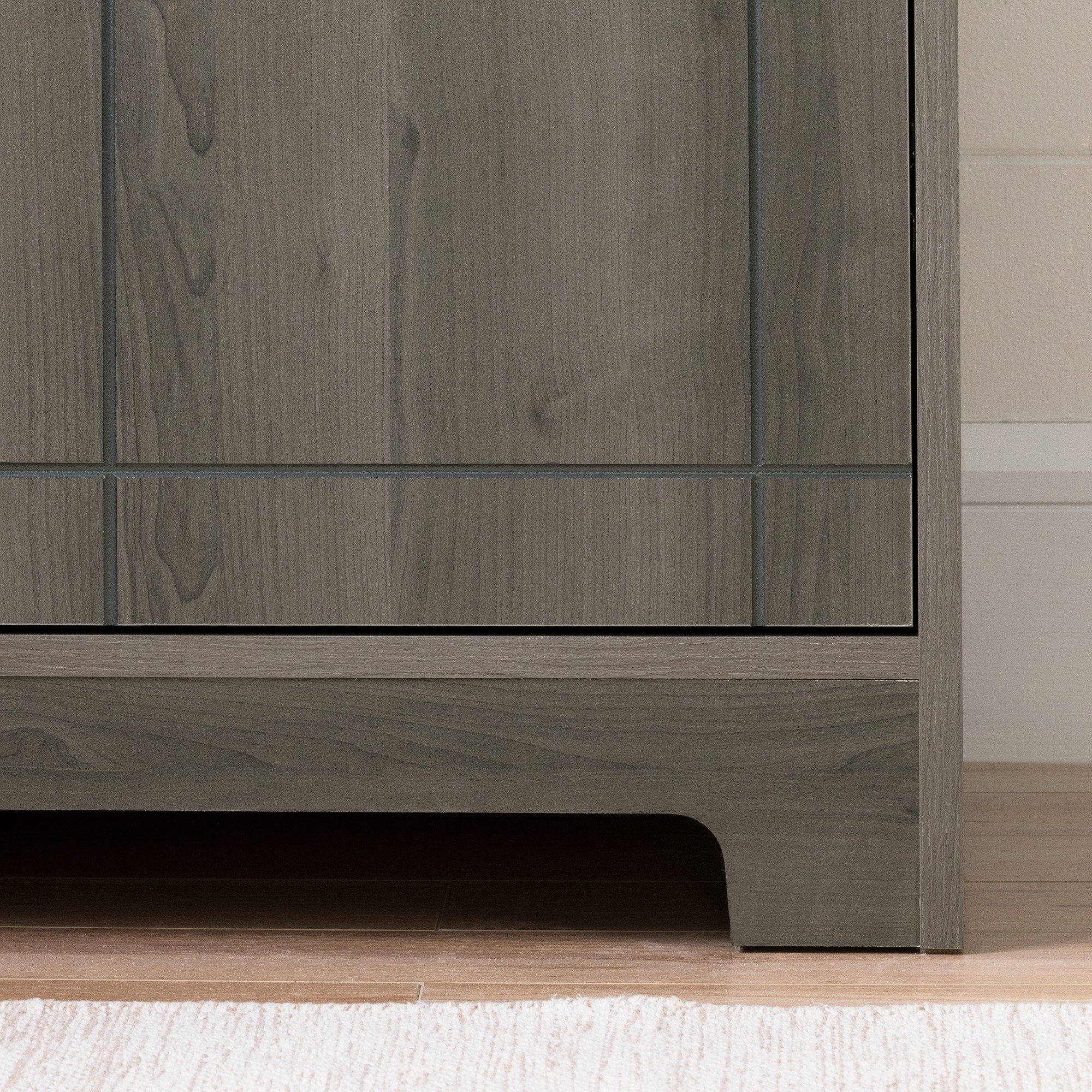 11029 Gray Bar Cabinet with Bottle and Glass Storage - Vietti-7