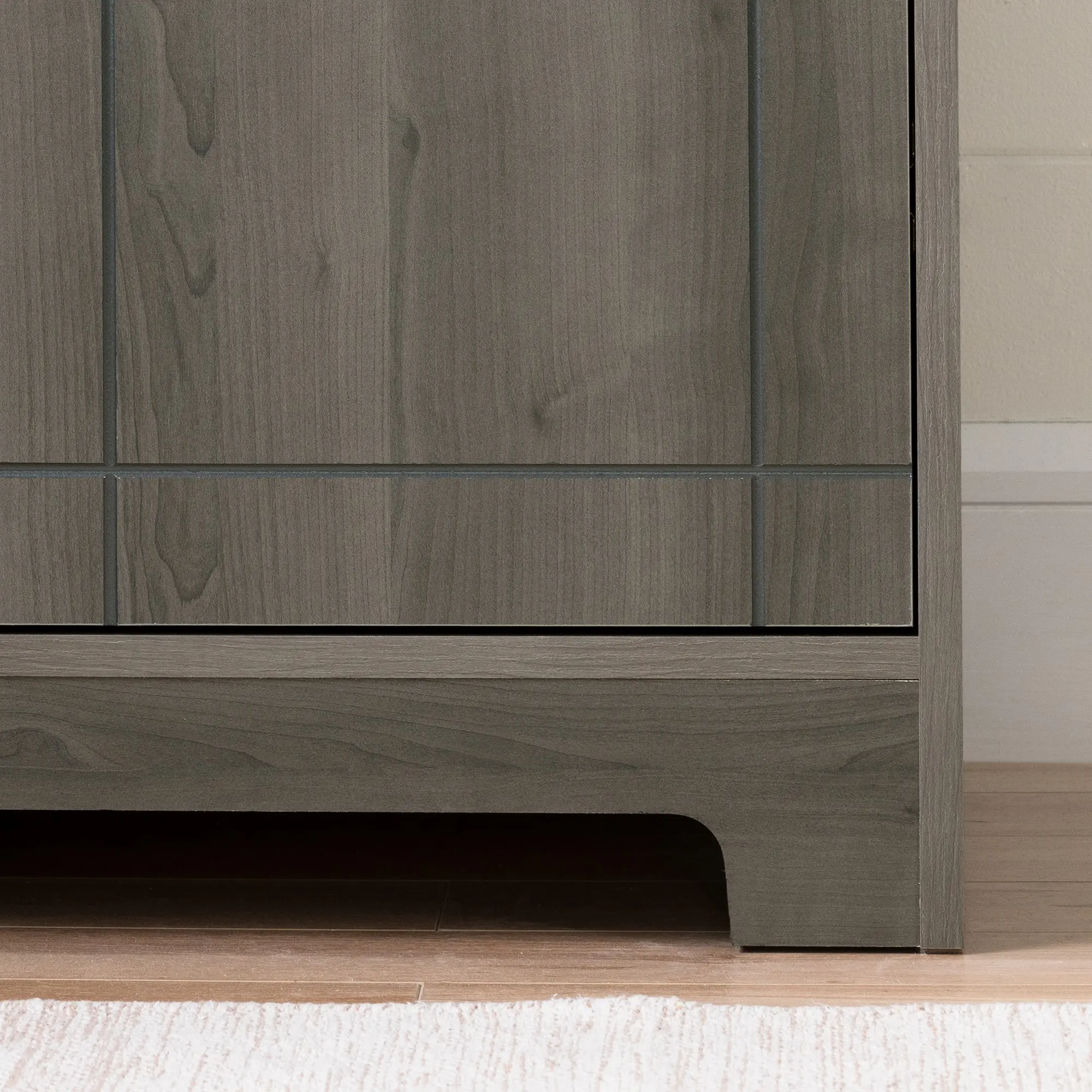 11029 Gray Bar Cabinet with Bottle and Glass Storage - Vietti-7