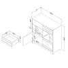 11030 Bar Cabinet with Bottle Storage and Drawers - Vietti -7