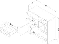 11030 Bar Cabinet with Bottle Storage and Drawers - Vietti -7
