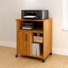 10767 Light Pine Printer Stand on Wheels - Axess