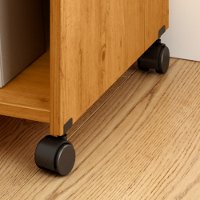 10767 Light Pine Printer Stand on Wheels - Axess-2