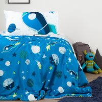 100088 Cosmic Reversible Twin Comforter and Pillowcase - Dreamit