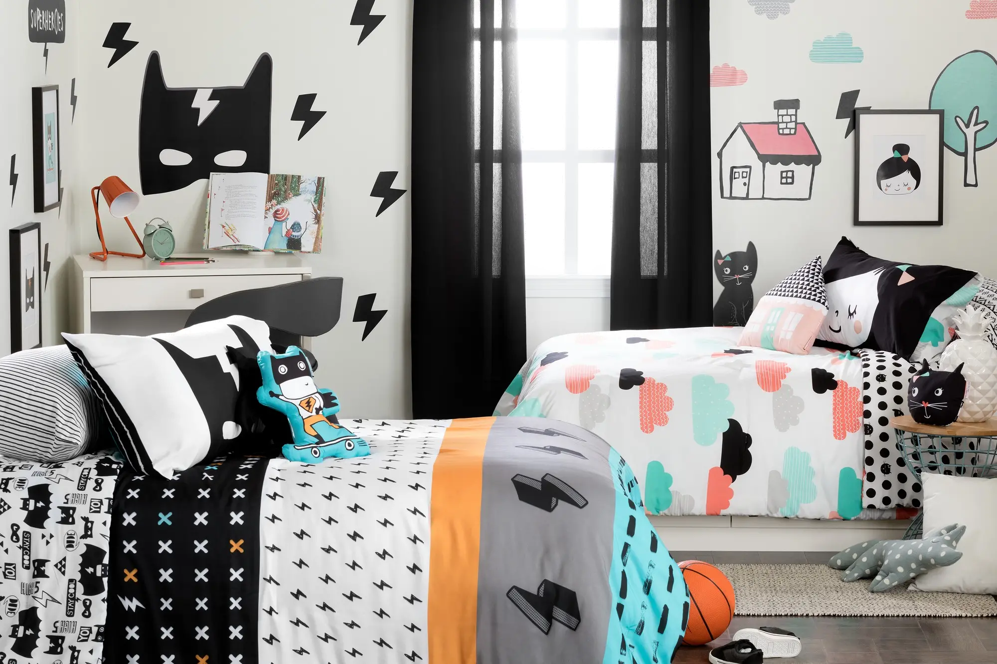 100097 Superheroes Reversible Twin Comforter and Pillowcase - Dreamit-5