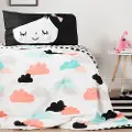 100084 Night Garden Reversible Twin Comforter and Pillowcase - Dreamit