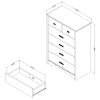 100184 Five-Drawer Chest with Night Garden House in the Hood Wall Decals - Tiara -6