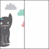 100185 One-Drawer Nightstand with Night Garden Little Cat Wall Decals - Tiara -6