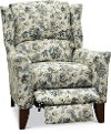 Cream and Blue High Leg Recliner - Jamie-2