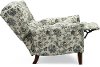 Cream and Blue High Leg Recliner - Jamie-3