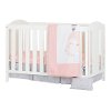 100197 White 2-in-1 Crib, Rail and Bedding - Angel-1
