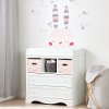 100199 White Changing Table and Wall Decals - Savannah