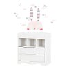 100199 White Changing Table and Wall Decals - Savannah-2