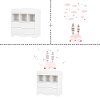 100199 White Changing Table and Wall Decals - Savannah-3