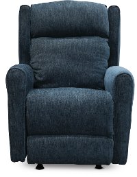 Blue Manual Rocker Recliner - Royal