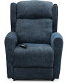 Blue Reclining Power Lift Chair - Royal