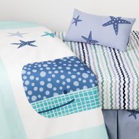 100104 Little Whale 3 Piece Baby Crib Bed Set and Pillow - Dreamit