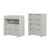 11199 Soft Gray Changing Table and Chest - Reevo-2