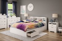 11251 Full Mates Bed With Bookcase Headboard (54 Inch) - Reevo
