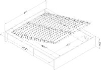 10771 Ottoman Queen storage bed (60 Inch) - Fusion -6