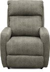 Contemporary Gray Manual Recliner - Primo