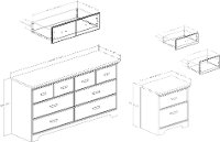 11270 Gray Maple Double Dresser & Nightstand - Versa-5