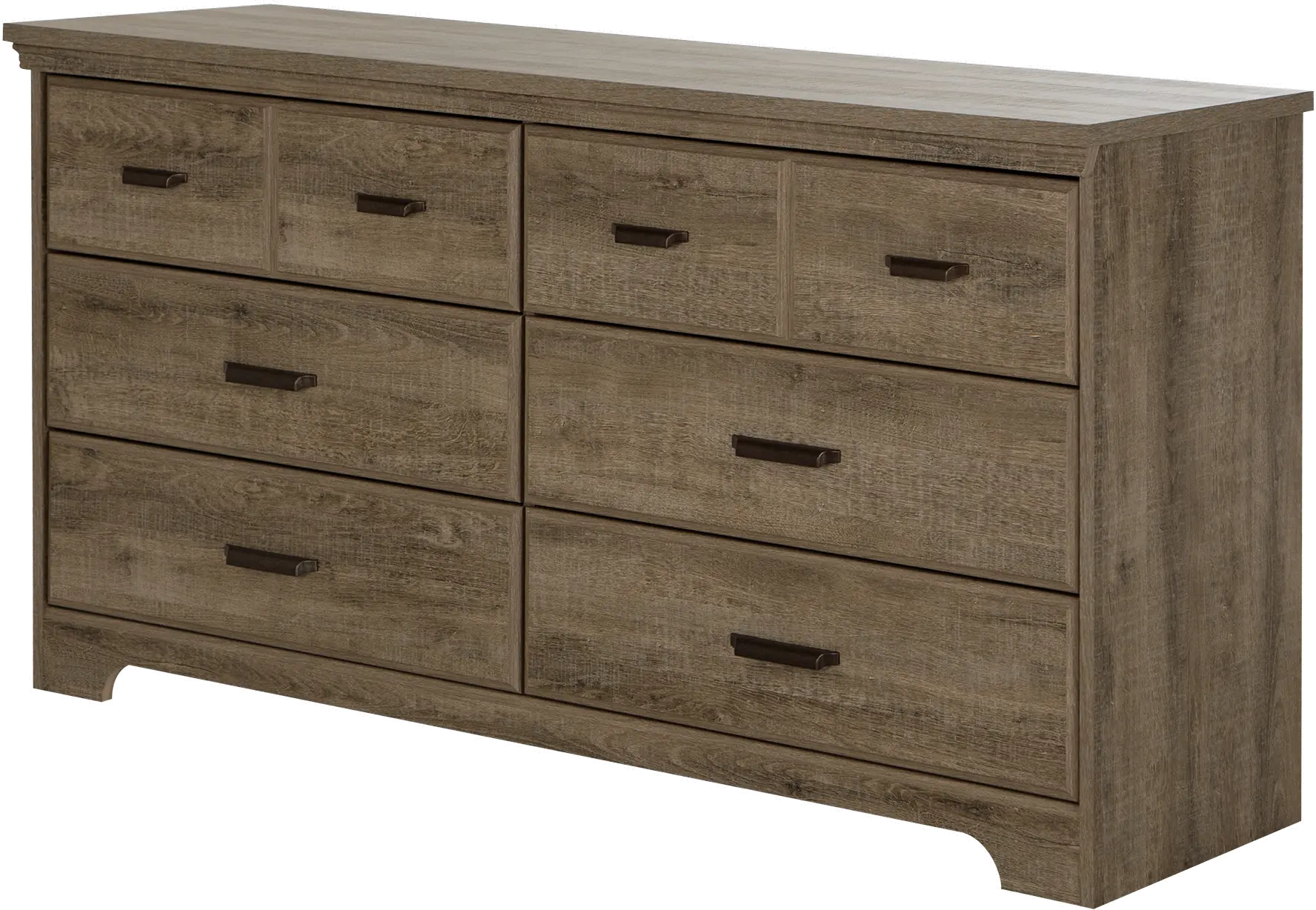 11272 Versa Weathered Oak Double Dresser & Nightstand-3