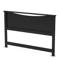 11275 Pure Black Queen Platform Bed with Headboard - Step One-2