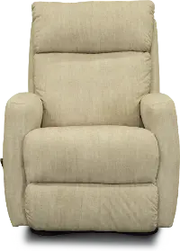 Contemporary Tan Manual Rocker Recliner - Primo