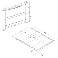 11276 Chocolate Queen Platform Bed with Headboard - Step One-3