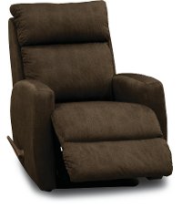Chocolate Brown Manual Rocker Recliner - Primo-2