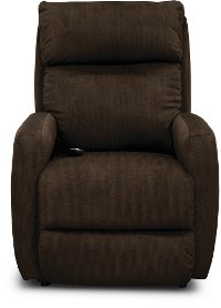 Contemporary Chocolate Brown Power Rocker Recliner - Primo